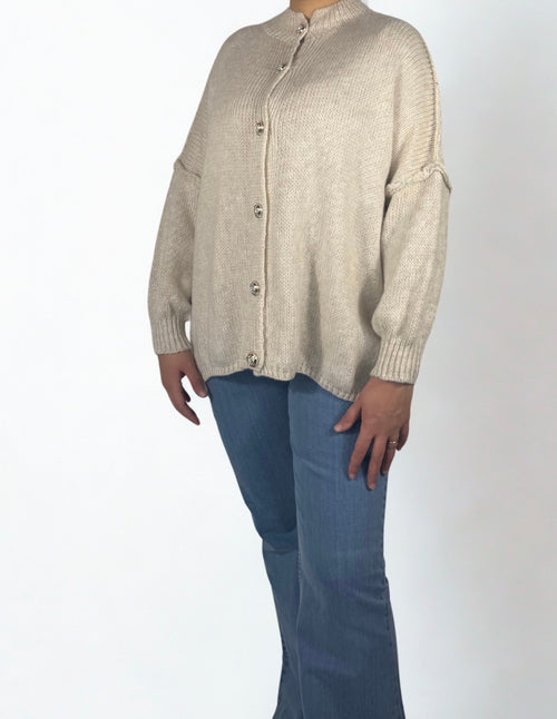 Alya Cardigan in Creme