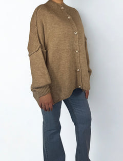 Alya Cardigan in Beige