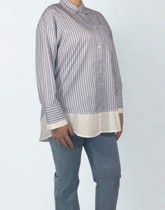 Gestreiftes Oversize-Hemd