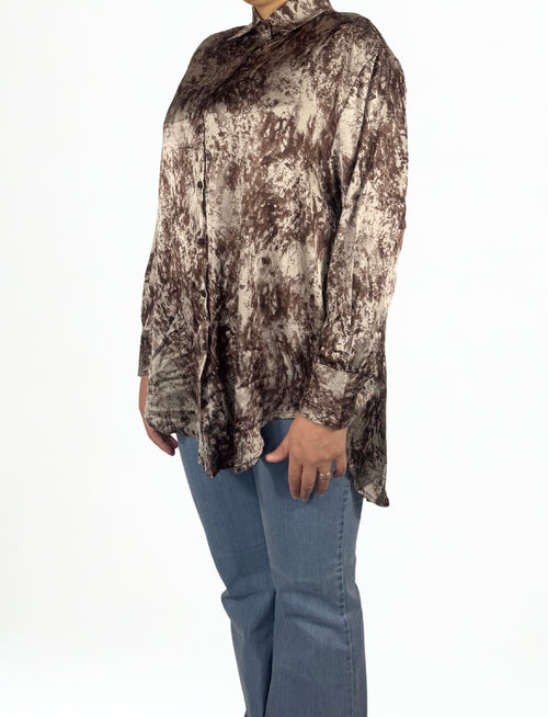 Selma Bluse in Braun