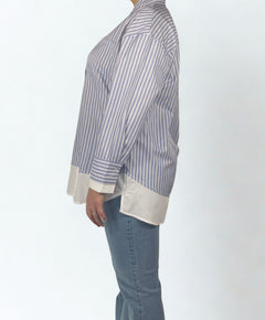 Gestreiftes Oversize-Hemd