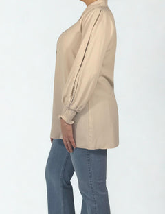 Lange Bluse mit eleganten Ärmelndetails