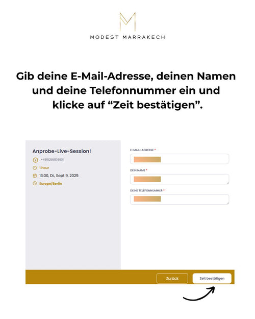 Buche deine persönliche Video-Call-Anprobe!