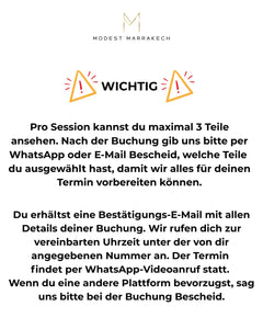 Buche deine persönliche Video-Call-Anprobe!
