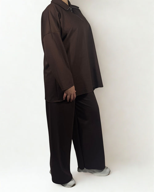 Talia Zweiteiler in Braun