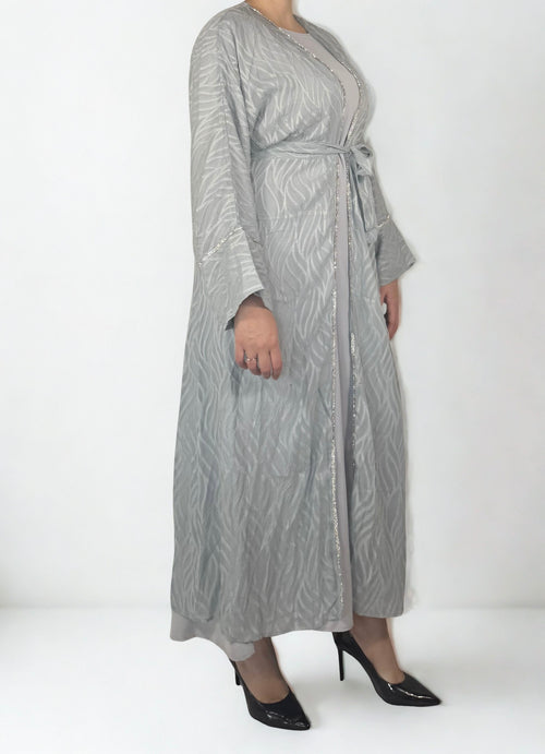 Amira Abaya-Zweiteiler in Hellblau