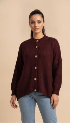 Cardigan Alya Bordeaux