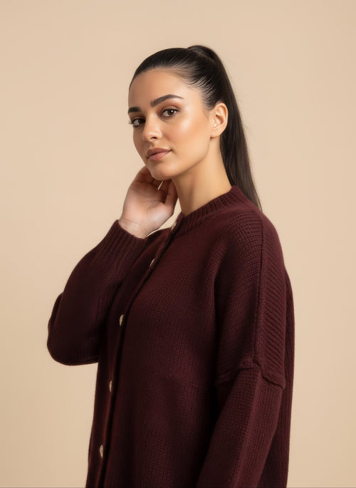 Cardigan Alya Bordeaux