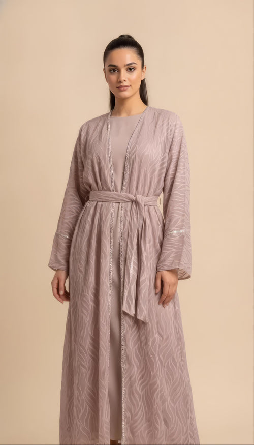 Set Abaya Amira in Rosa