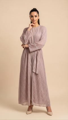 Set Abaya Amira in Rosa