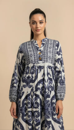 Elegant sailor-style dress
