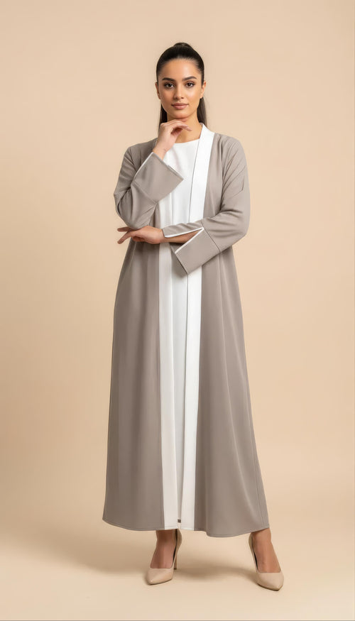 Abaya Layali Taupe/Beige