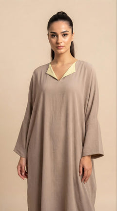 Layan Abaya in Taupe