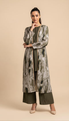 Set Maysa Tre Pezzi in Verde Kaki