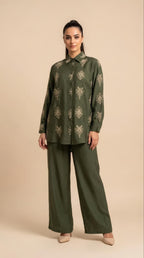 Coordinato Oriental in Verde Kaki