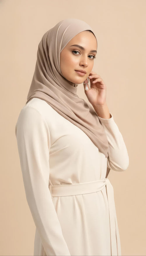 Premium Jersey Hijab - Beige