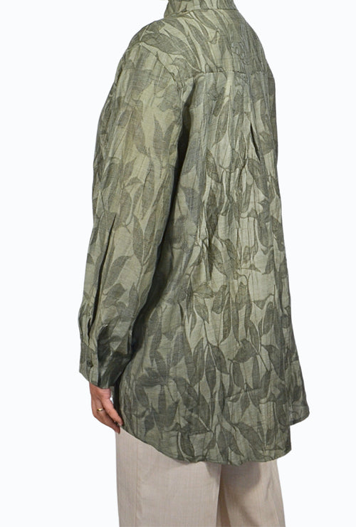 Hana Bluse aus Tencel in Olivgrün