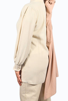 Lange Bluse mit eleganten Ärmelndetails