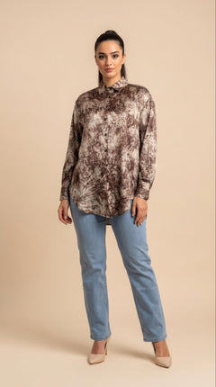 Camicia Selma in Marrone