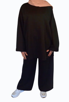 Comfy Zweiteiler Schwarz