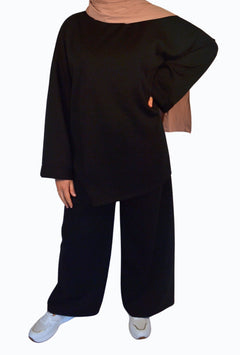 Comfy Zweiteiler Schwarz