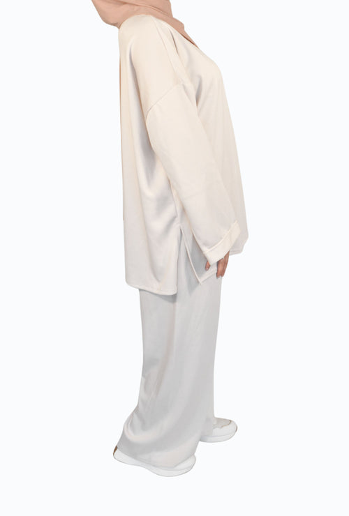 Comfy Zweiteiler Creme