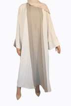 Layali Abaya Beige/Taupe