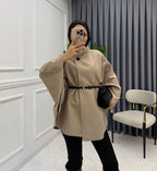 Yara Jacke mit Gürtel in Beige
