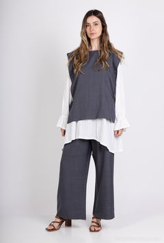 Élise Dreiteiler in Dunkelgrau