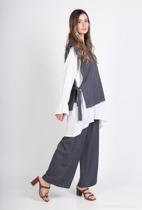 Élise Dreiteiler in Dunkelgrau