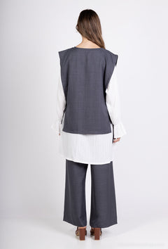 Élise Dreiteiler in Dunkelgrau