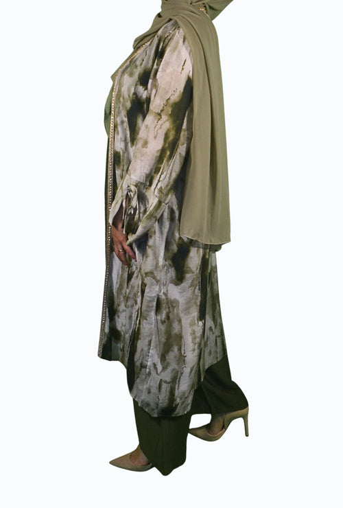 Maysa dreiteiliges Set in Kakigrün