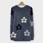 Flora Pullover in Jeansblau