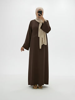 Layla Abaya in Dunkelbraun