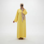 Layla Abaya in Gelb