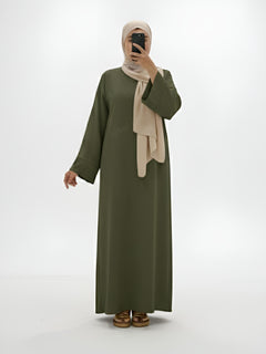 Layla Abaya in Kakigrün