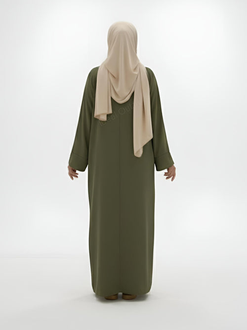 Layla Abaya in Kakigrün
