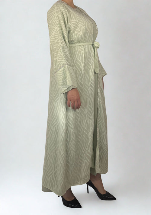Amira Abaya-Zweiteiler in Mintgrün
