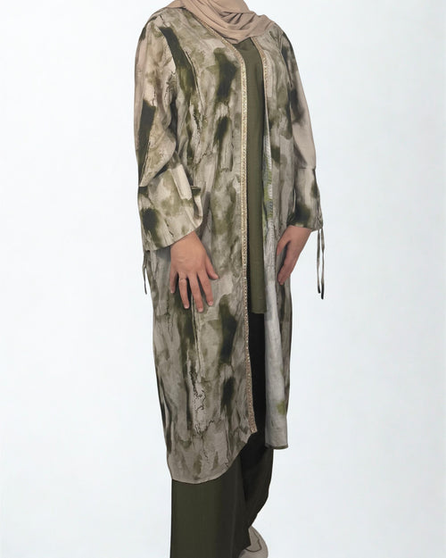 Maysa dreiteiliges Set in Kakigrün