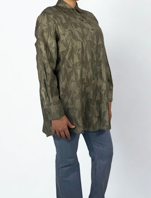 Hana Bluse aus Tencel in Olivgrün