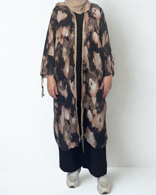 Maysa dreiteiliges Set in Schwarz