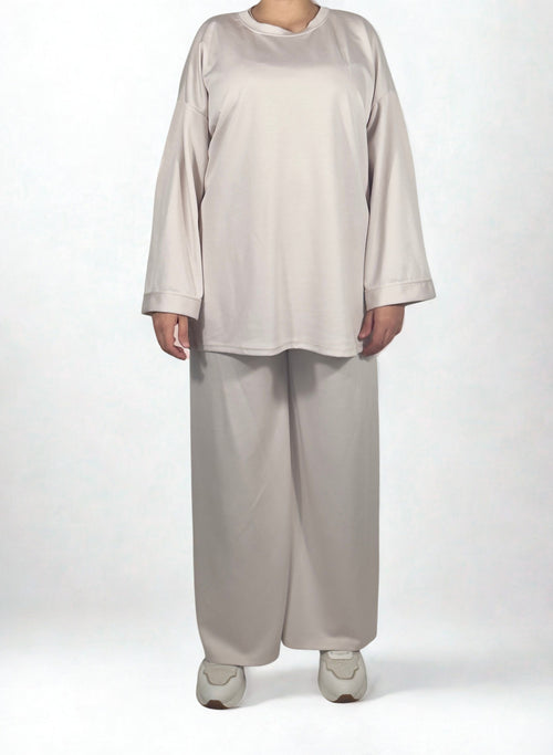 Comfy Zweiteiler Creme