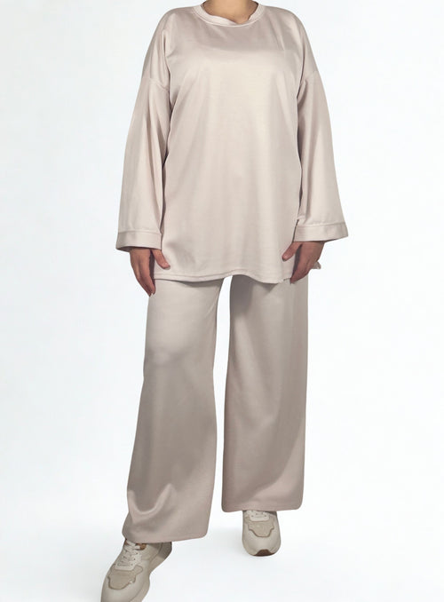 Comfy Zweiteiler Creme