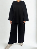 Comfy Zweiteiler Schwarz