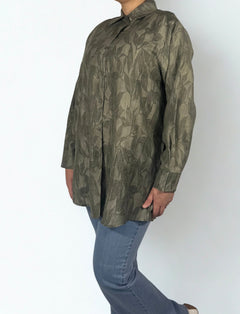 Hana Bluse aus Tencel in Olivgrün