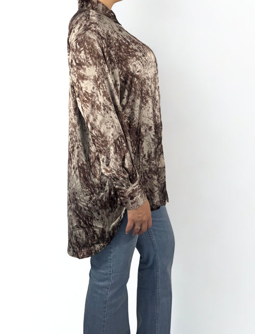 Selma Bluse in Braun