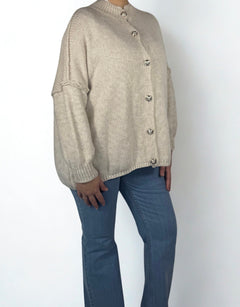 Alya Cardigan in Creme