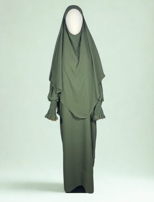 Amina Khimar-Zweiteiler in Kakigrün