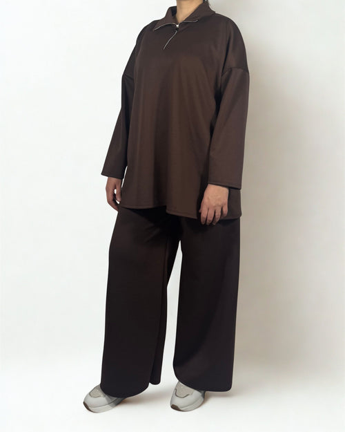 Talia Zweiteiler in Braun