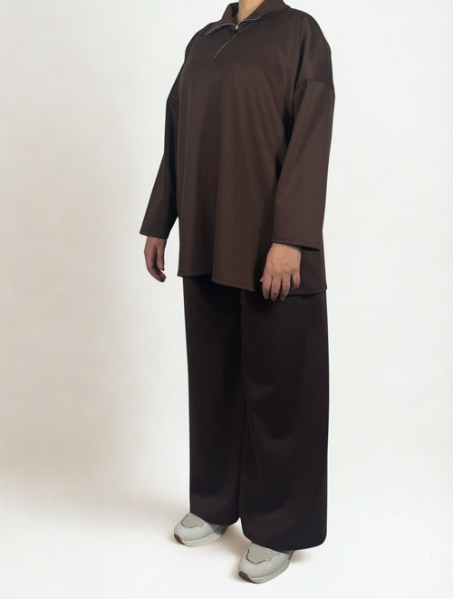 Talia Zweiteiler in Braun